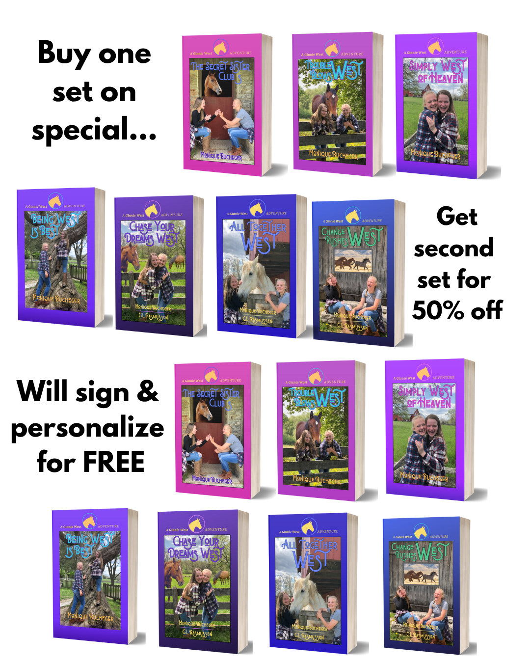 Black Friday Special: Buy one set of 7 Paperbacks, Get 2nd set 50% off